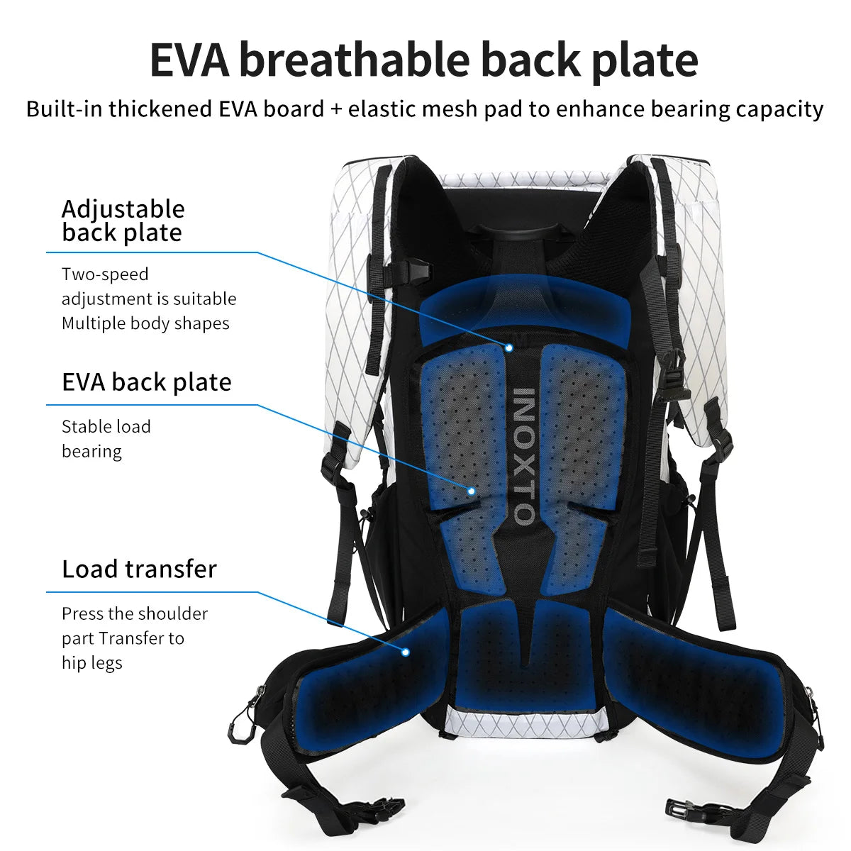 45L Trekkingrucksack mit Regencover – mit oder ohne 3L Wasserbehälter