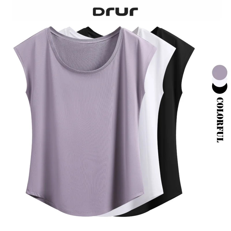Damen Yoga-Weste | Loose Fit, Quick-Dry, Sommer-Sporttop
