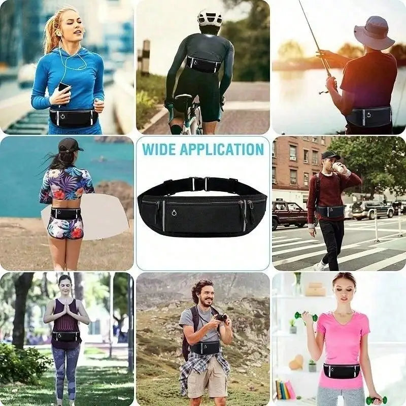 Running Hüfttasche Pro – 3 Fächer, Reflektoren, Unisex