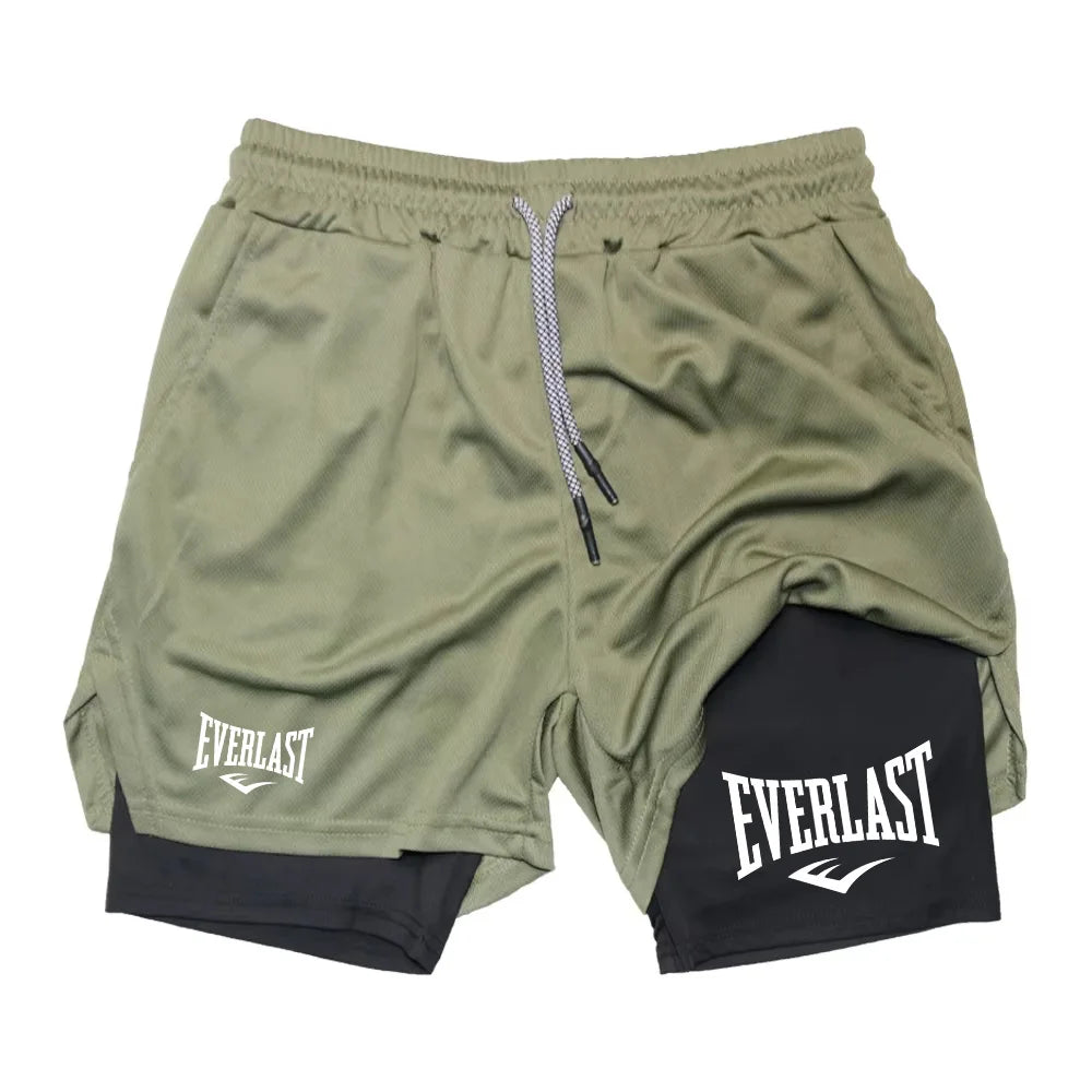 Herren 2-in-1 Laufshorts – Doppellagig, funktional & bequem