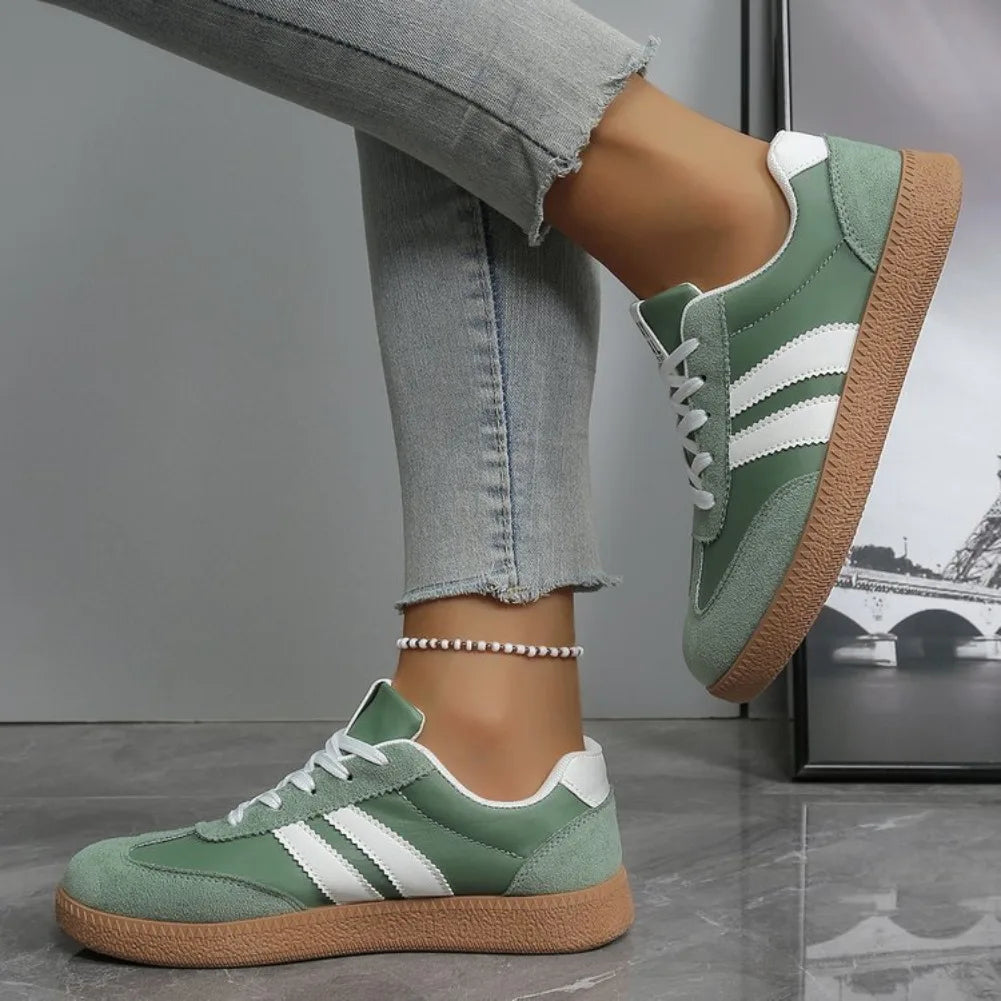 LaufWerk AirStep Stripe – Leichte atmungsaktive Sneaker für Damen | Plus Size
