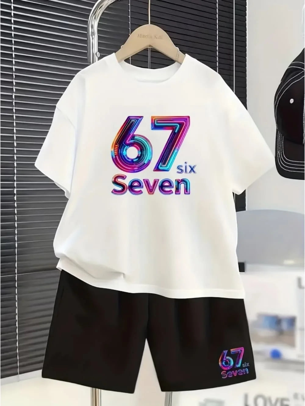 Kinder Sommer-Set mit Witzigem Print – T-Shirt & Shorts
