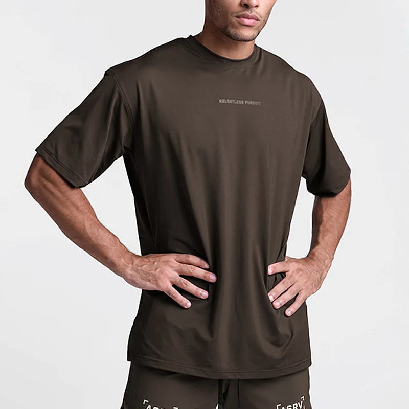 Men’s Lightweight Running Tee – Quick Dry, Breathable Gym Shirt