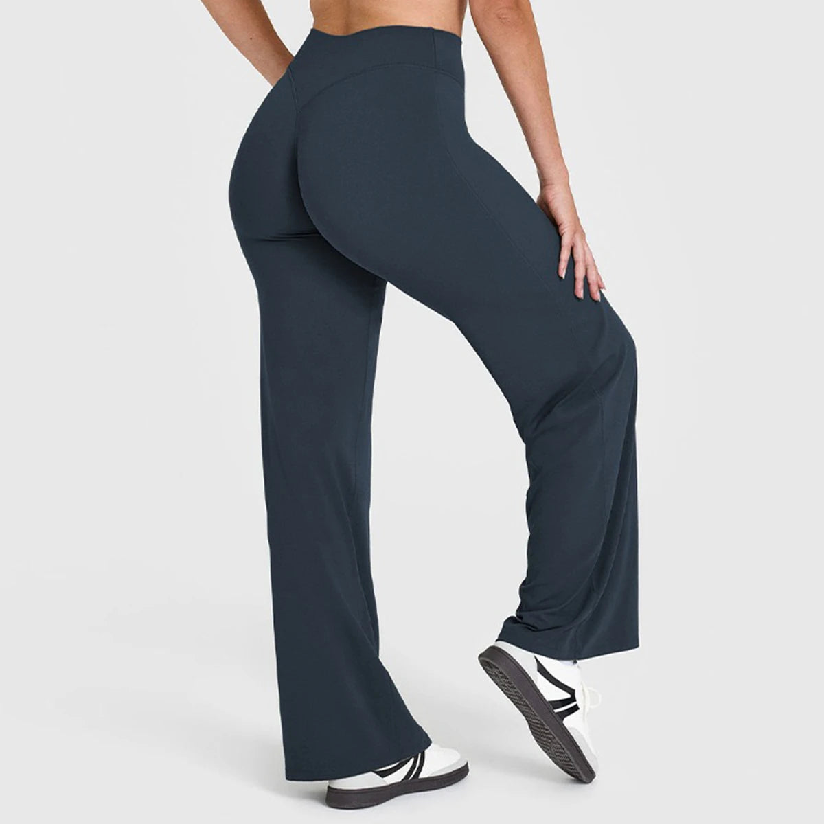 Flared Yoga Leggings Damen – Weitbein, atmungsaktiv, nahtlos