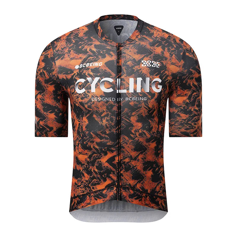 BCBE-ING Herren-Radtrikot Kurzarm – Schnelltrocknend, Atmungsaktiv, Full-Zip | MTB & Rennrad