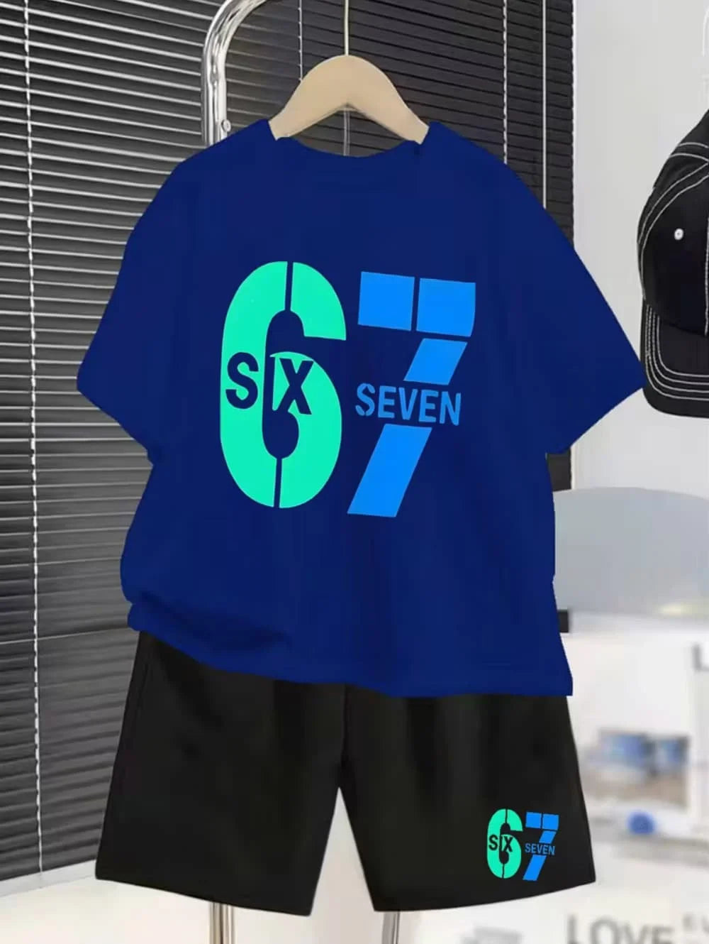Kinder 3D-Print Set – T-Shirt & Shorts
