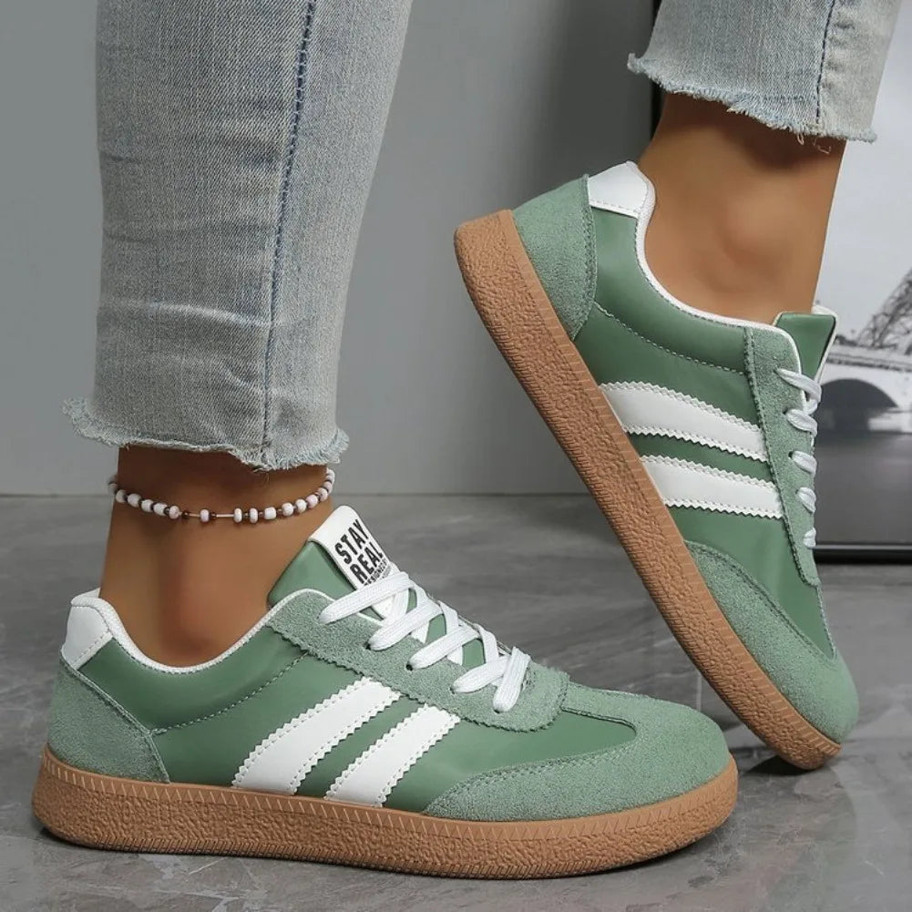 LaufWerk AirStep Stripe – Leichte atmungsaktive Sneaker für Damen | Plus Size