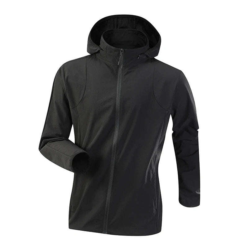 Unisex Herbst-Sportjacke – Windabweisend | Abnehmbare Kapuze | Laufen & Fitness