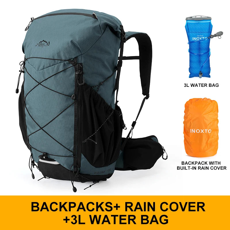 45L Trekkingrucksack mit Regencover – mit oder ohne 3L Wasserbehälter