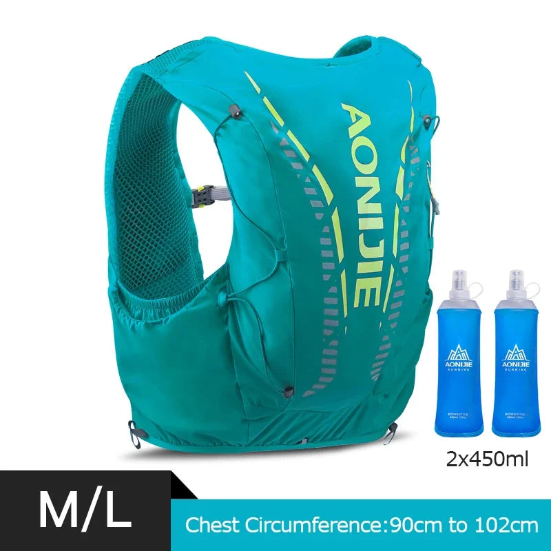 AONIJIE C962 Hydrationsweste 12L – Trailrunning, Wandern & Marathon | Softflask & Trinkblase | Unisex