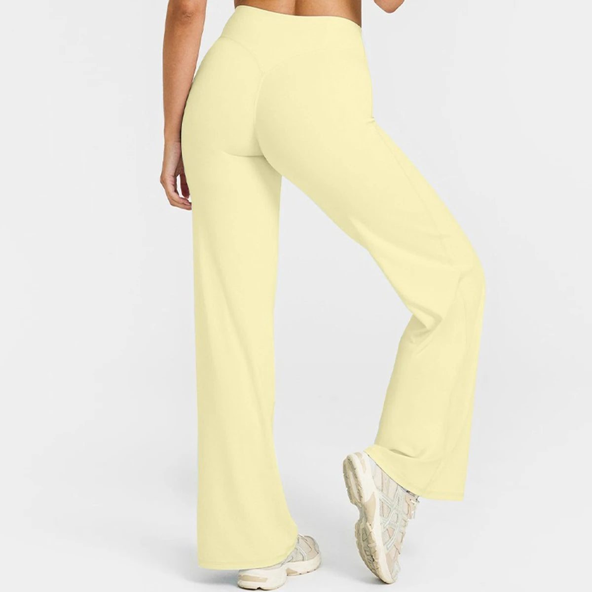 Flared Yoga Leggings Damen – Weitbein, atmungsaktiv, nahtlos