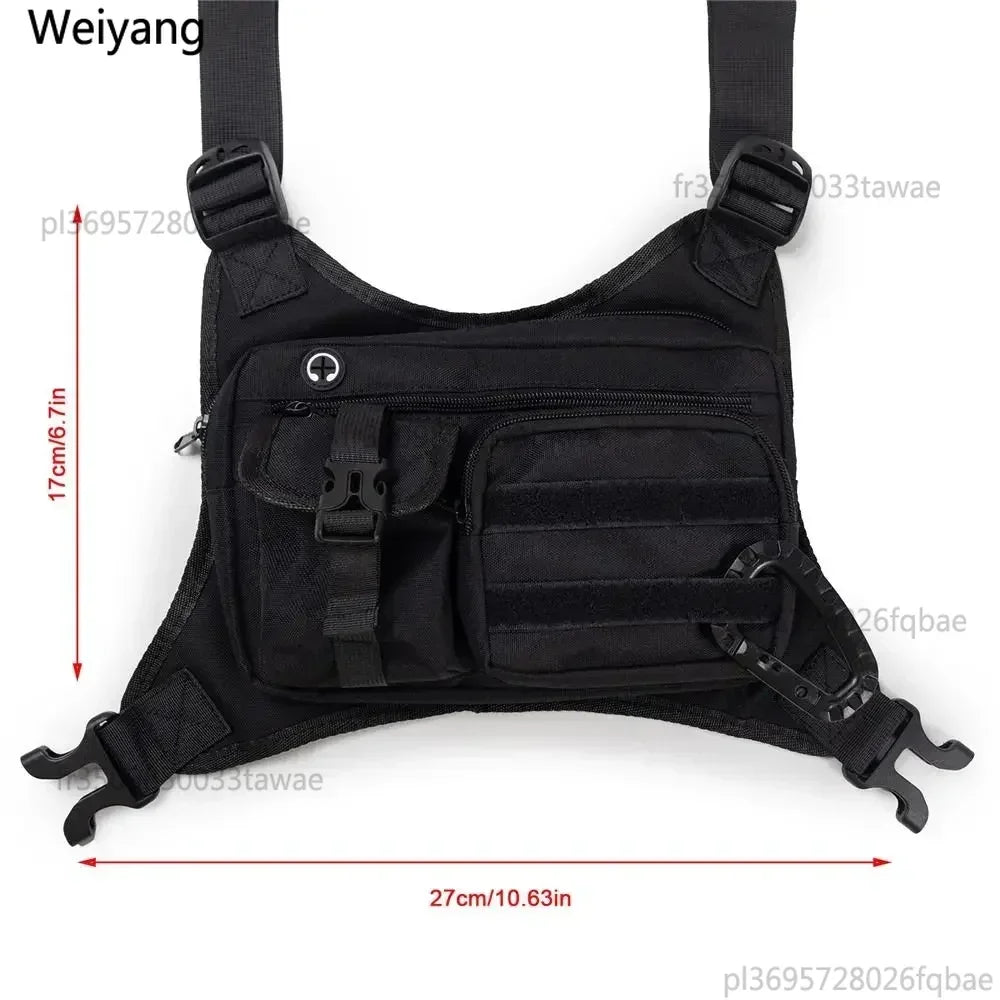 Outdoor Brusttasche – Diebstahlsicher, Wasserdicht & Verstellbar | Hiking, Running & Reisen