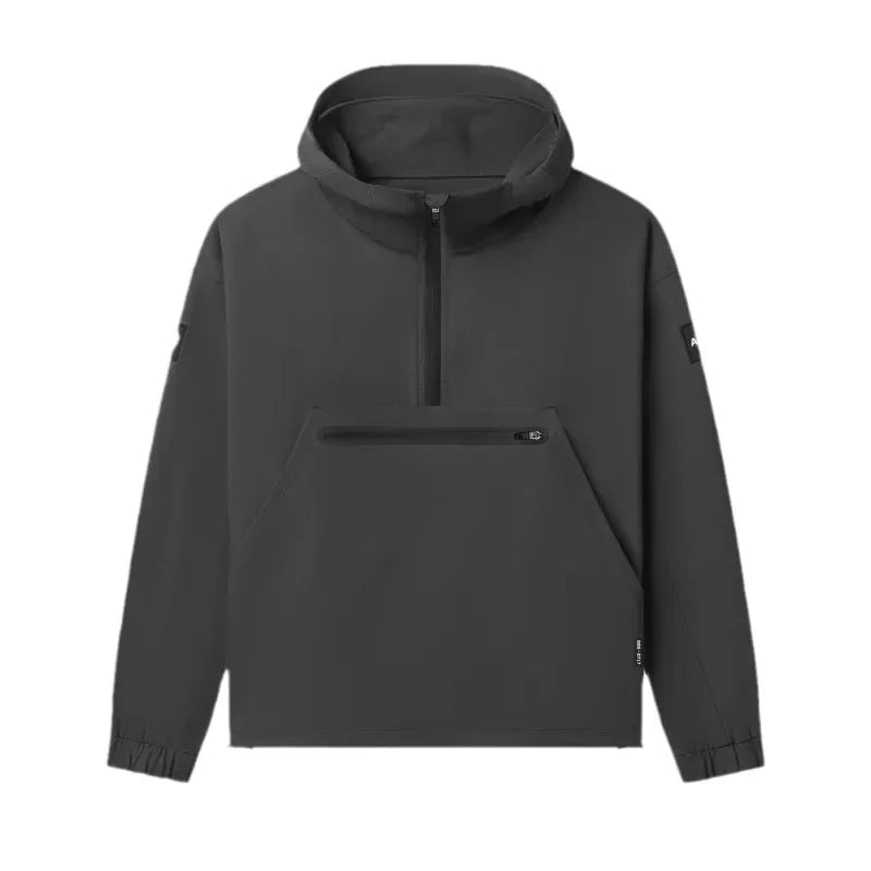 Herren Sport-Hoodie | Zip-Up, Laufjacke, Frühling/Herbst