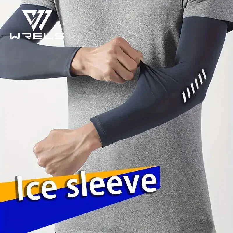 Herren Kühlärmlinge – Ice Silk, UV-Schutz & Schweißabsorbierend | Radfahren, Laufen & Outdoor (1 Paar)