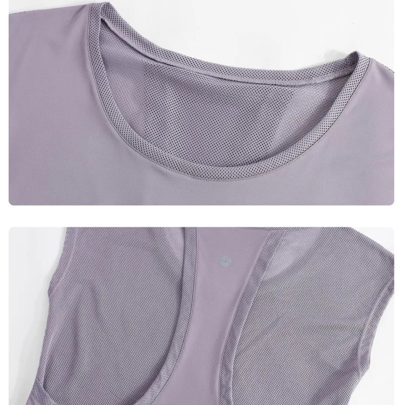 Damen Yoga-Weste | Loose Fit, Quick-Dry, Sommer-Sporttop