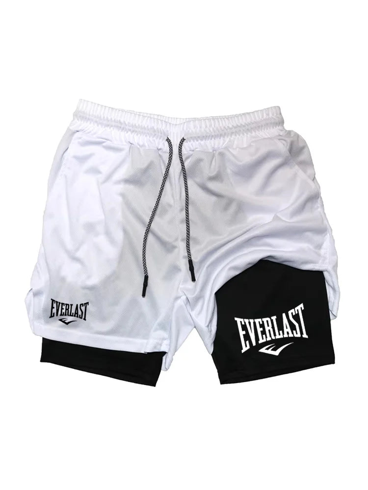 Herren 2-in-1 Laufshorts – Doppellagig, funktional & bequem