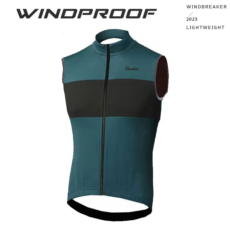 RAUDAX Herren Radsport-Weste – Ärmellos, Windabweisend & Leicht | MTB & Rennrad