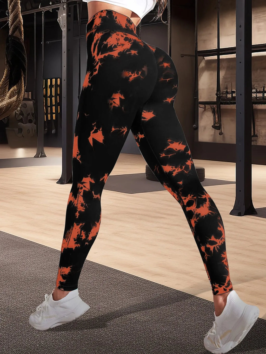 Damen Tie-Dye Leggings – High Waist, Scrunch Butt Lifting, Yoga & Gym