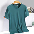 Men's Summer Sports Breathable T-shirt New Fashion Round Neck Simple Running Fitness Suit Thin Oversized Quick Drying Tee Shirts