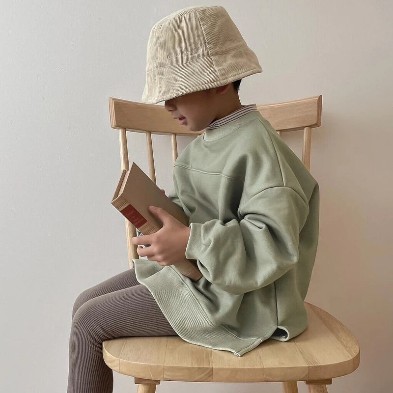 Kinder Strick-Pullover | Rundhals, Langarm, Unisex