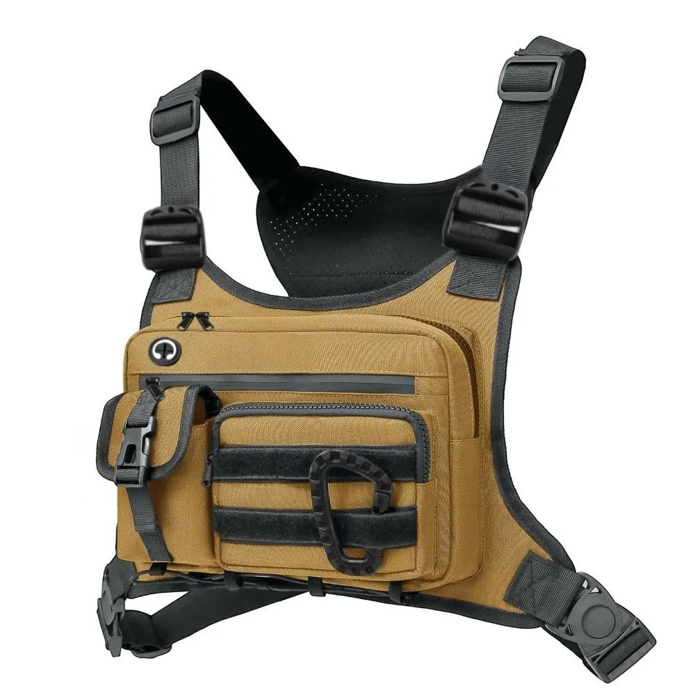 Outdoor Brusttasche – Diebstahlsicher, Wasserdicht & Verstellbar | Hiking, Running & Reisen