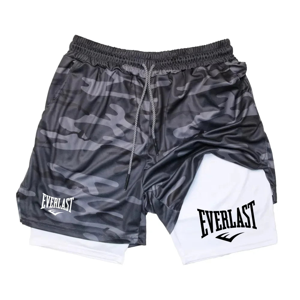 Herren 2-in-1 Laufshorts – Doppellagig, funktional & bequem