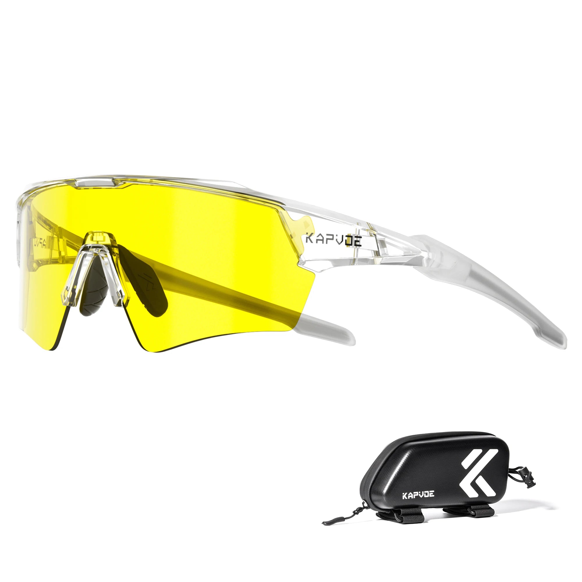 Kapvoe Photochromic Cycling Sunglasses for Men & Women – UV400 MTB Road Bike Eyewear, CE Certified