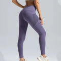 High-Waist Yoga Tights Damen – Po-Lifting, Mesh-Taschen, schnelltrocknend