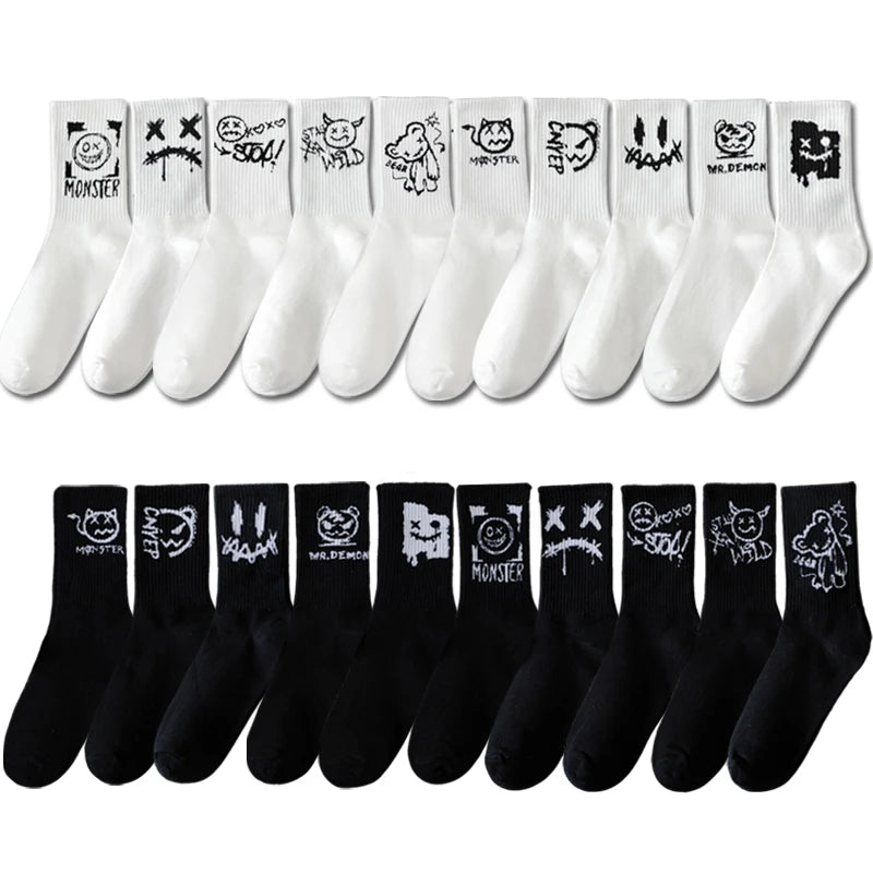 Ghost Face Graffiti Sportsocken – 10er Pack