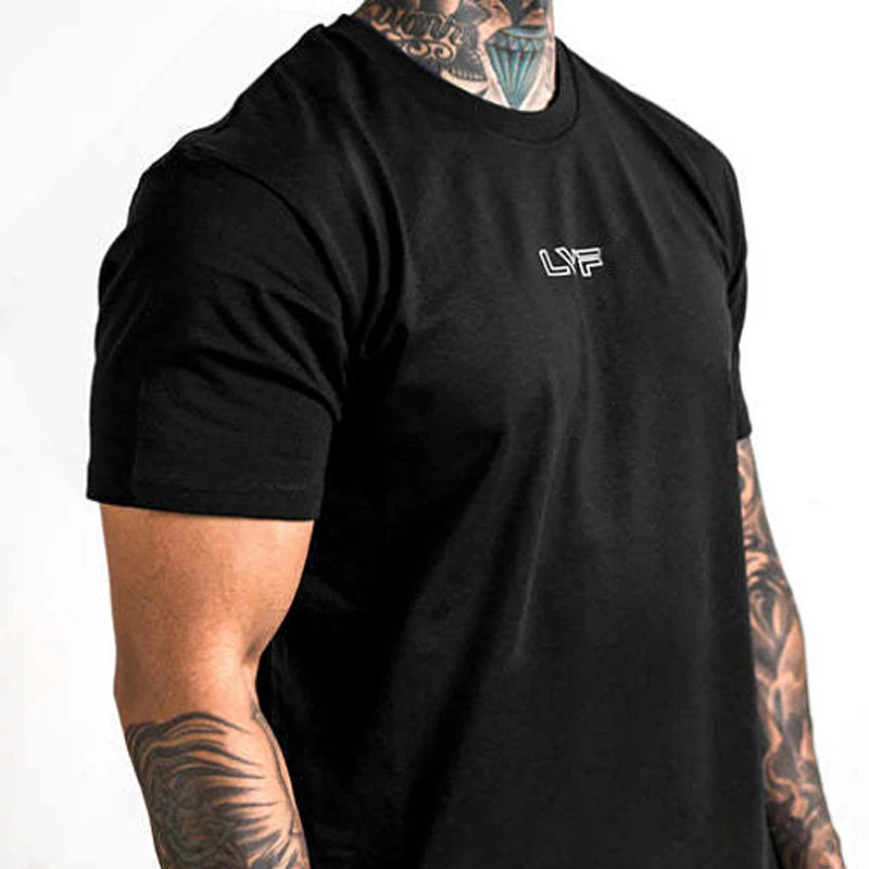 Herren Sport T-Shirt – Baumwolle, Kurzarm für Gym, Fitness & Outdoor