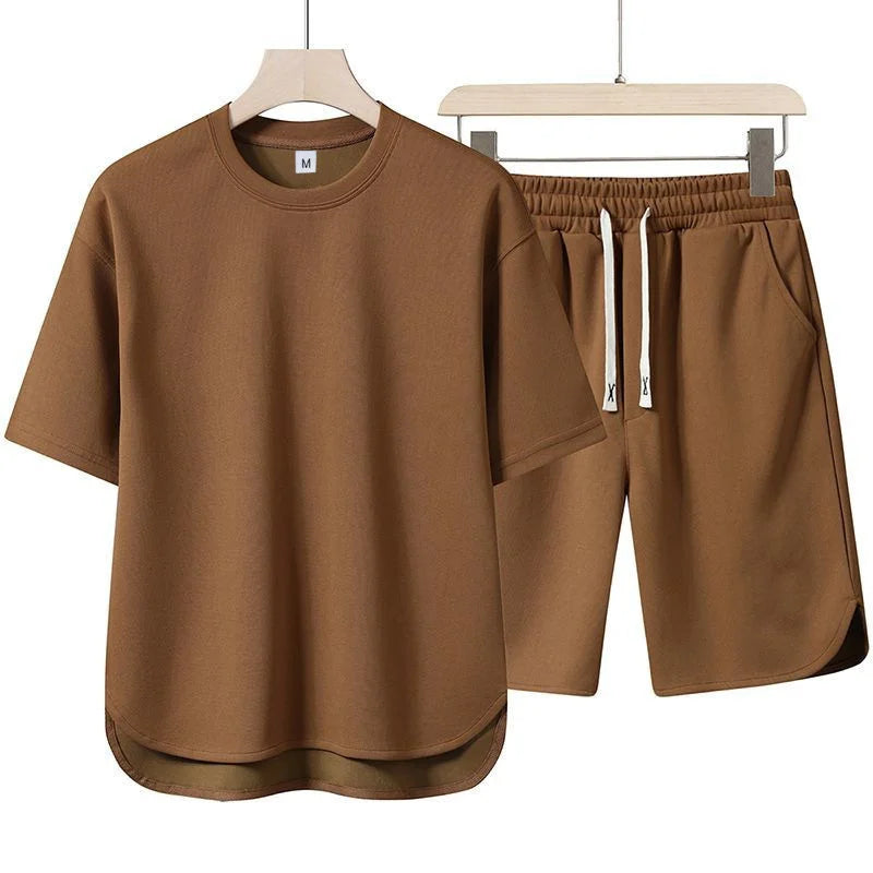 Herren Sommer-Set – T-Shirt & Shorts | Casual, Atmungsaktiv & Vielseitig | ZSMYSAA
