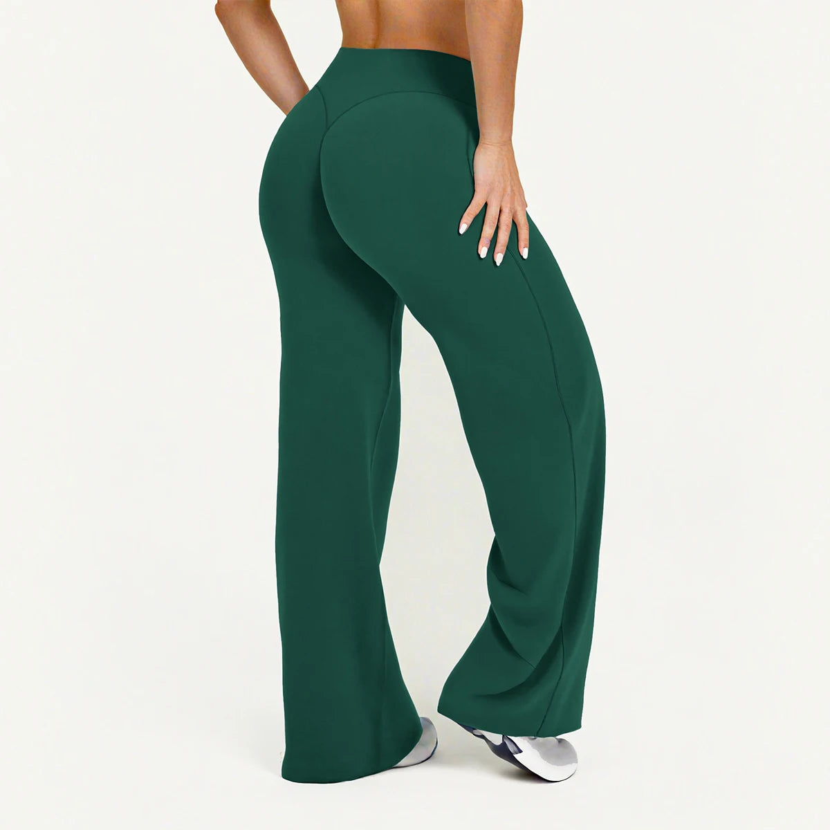 Flared Yoga Leggings Damen – Weitbein, atmungsaktiv, nahtlos