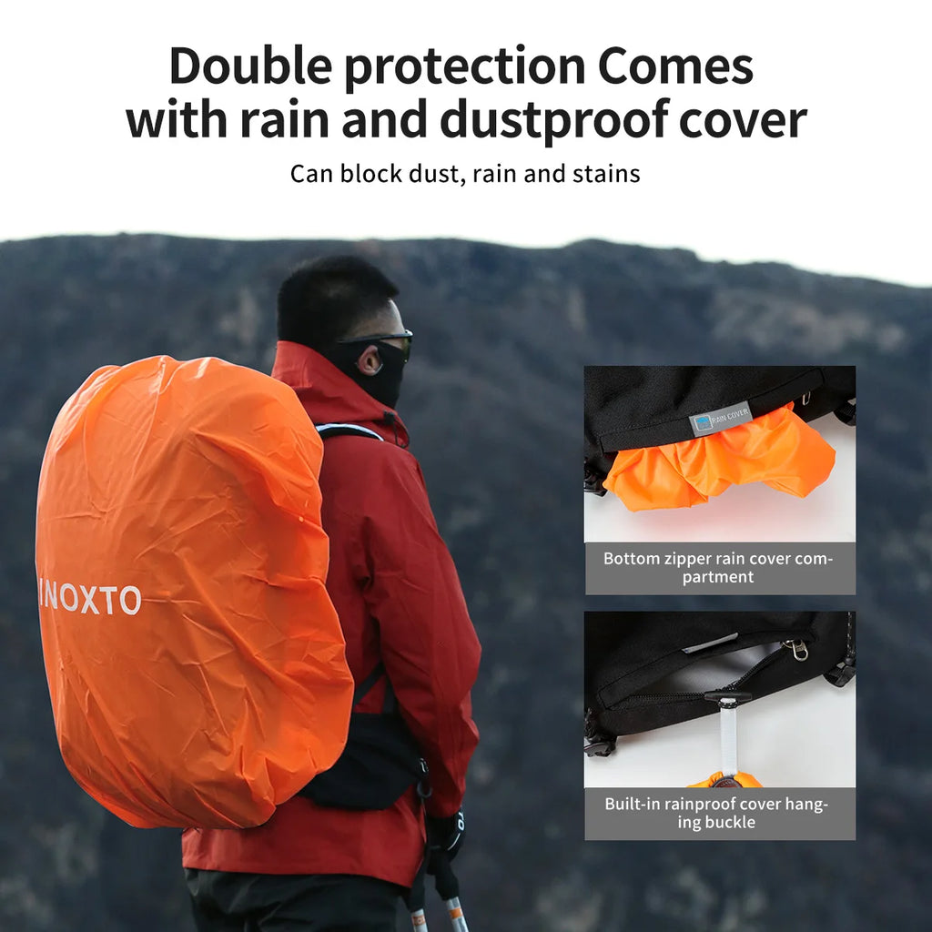 45L Trekkingrucksack mit Regencover – mit oder ohne 3L Wasserbehälter