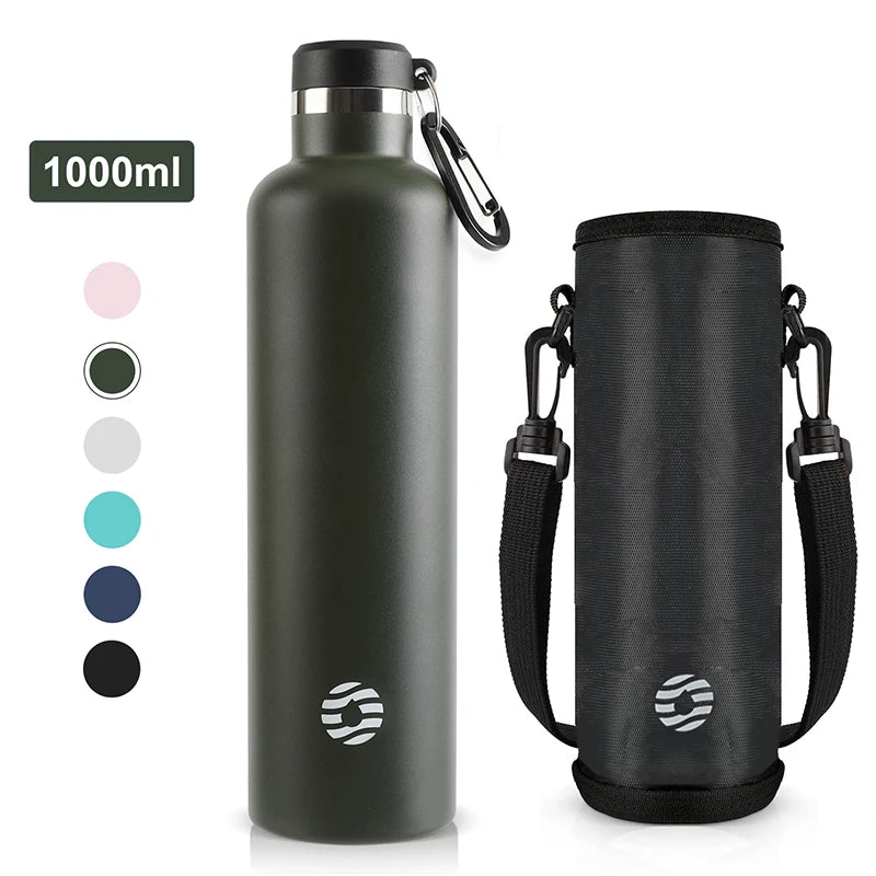 Edelstahl-Thermoflasche 950ml – Vakuumisoliert, 100% Auslaufsicher & BPA-frei | FEIJIAN