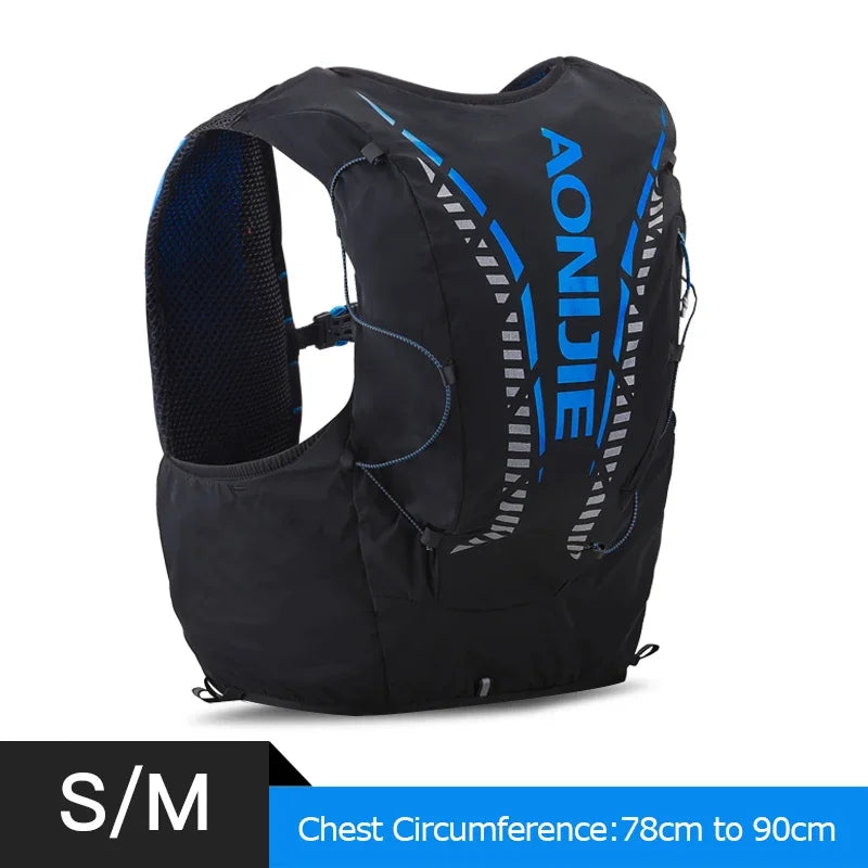 AONIJIE C962 Hydrationsweste 12L – Trailrunning, Wandern & Marathon | Softflask & Trinkblase | Unisex