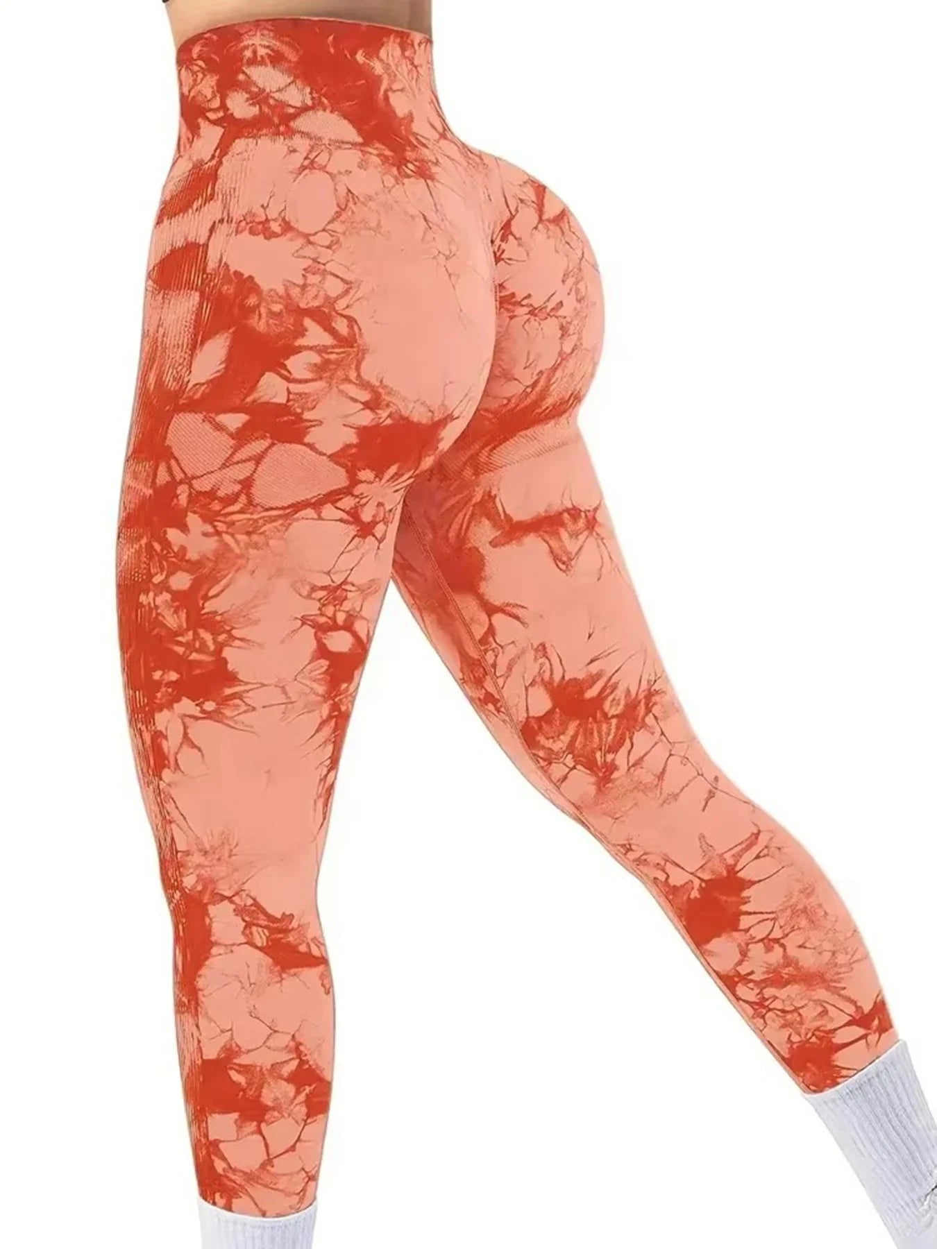 Damen Tie-Dye Leggings – High Waist, Scrunch Butt Lifting, Yoga & Gym