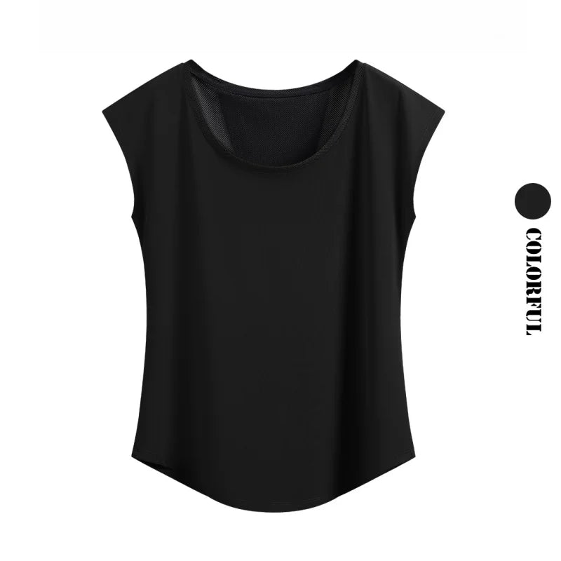 Damen Yoga-Weste | Loose Fit, Quick-Dry, Sommer-Sporttop
