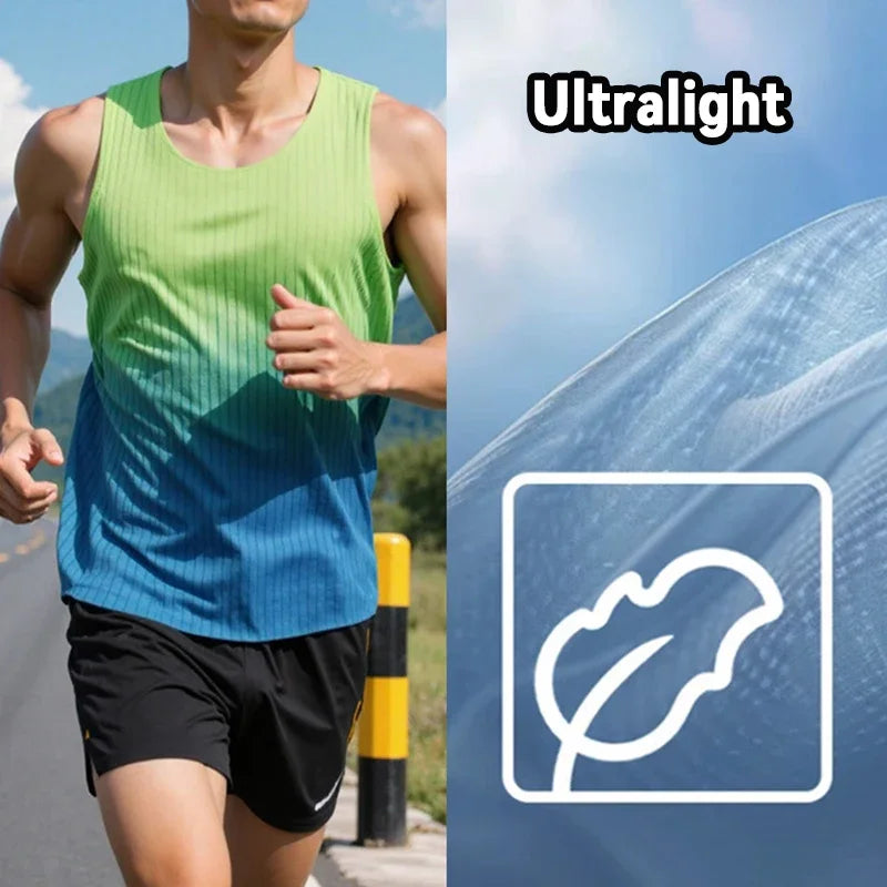 Herren Nahtloses Lauf-Tanktop – Schnelltrocknend & Atmungsaktiv | Marathon, Training, Fitness