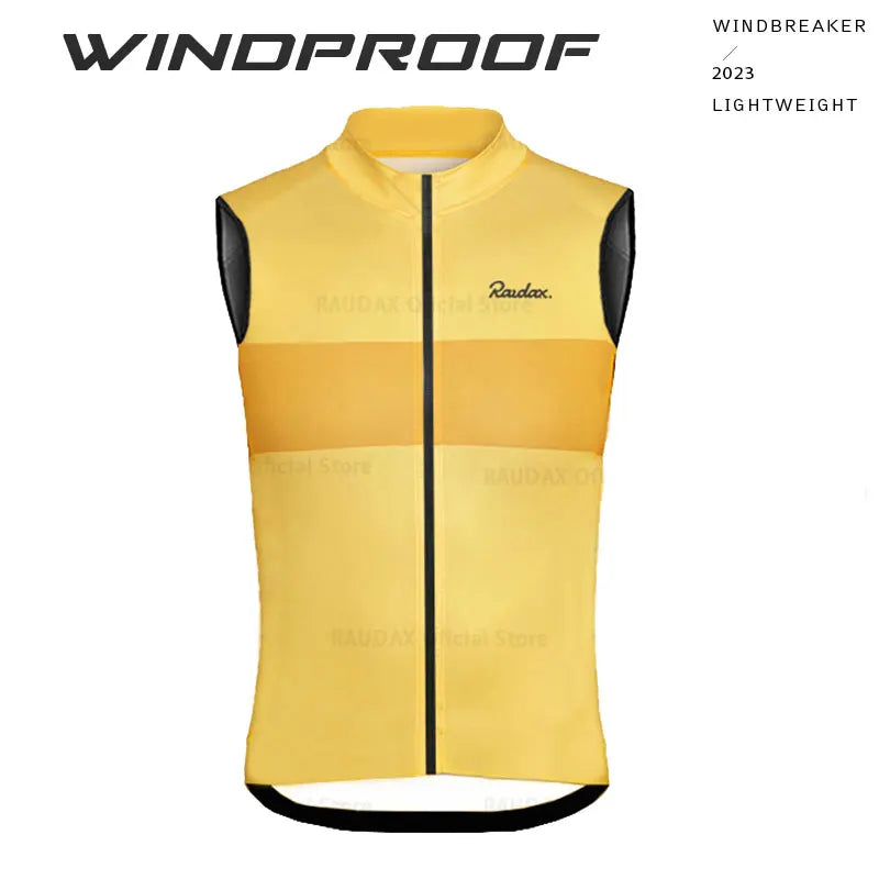 RAUDAX Herren Radsport-Weste – Ärmellos, Windabweisend & Leicht | MTB & Rennrad