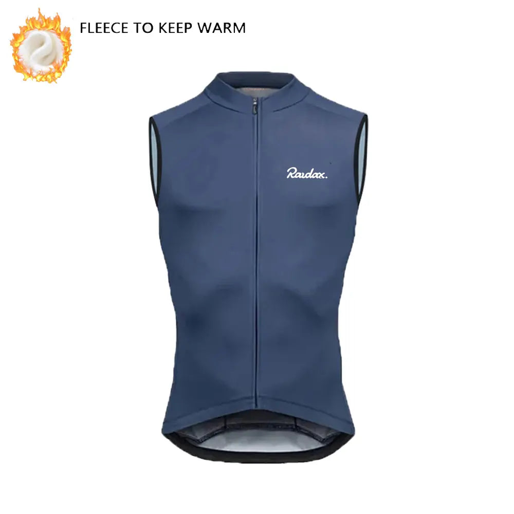Winter Thermo-Fleece Radsport-Weste – Ärmellos | Warm & Windabweisend | MTB & Rennrad