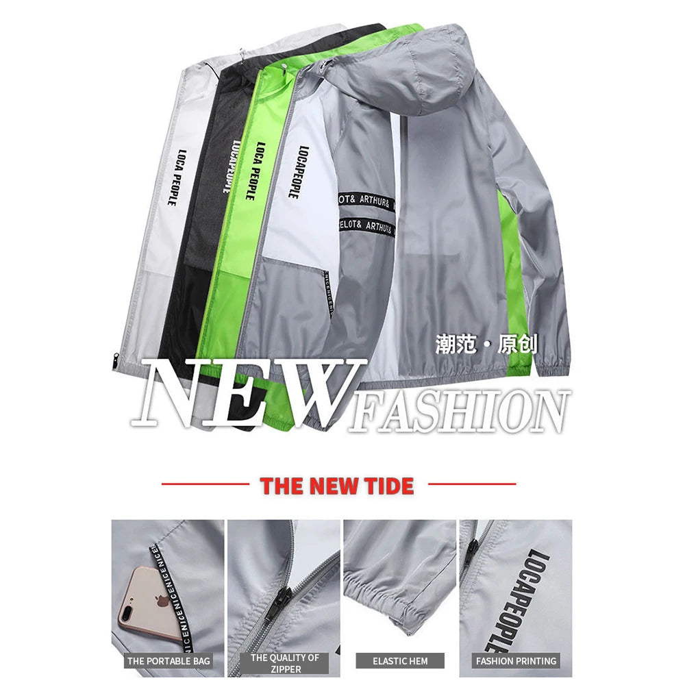 Herren UV-Schutz Jacke – Ultraleicht, wasserdicht & schnelltrocknend