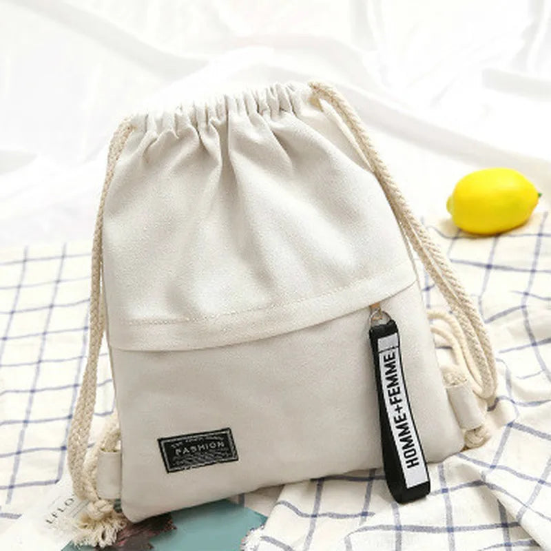 Canvas Turnbeutel Rucksack – Unisex