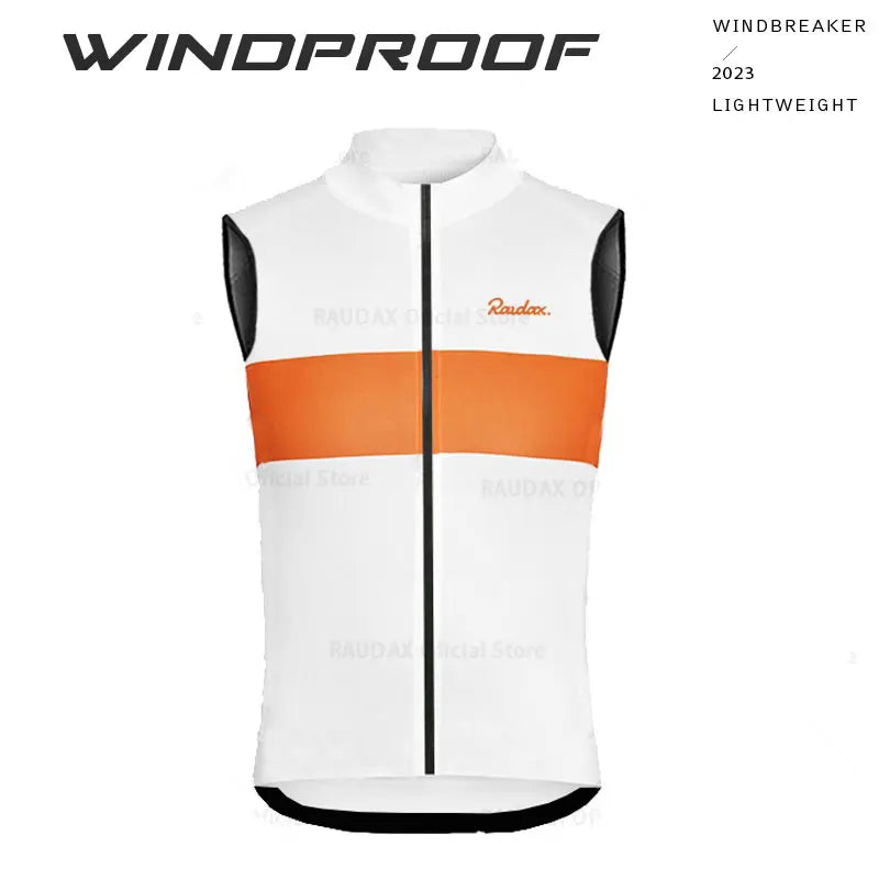 RAUDAX Herren Radsport-Weste – Ärmellos, Windabweisend & Leicht | MTB & Rennrad