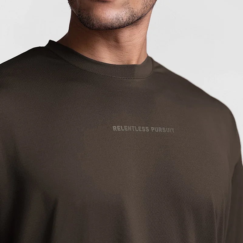 Men’s Lightweight Running Tee – Quick Dry, Breathable Gym Shirt