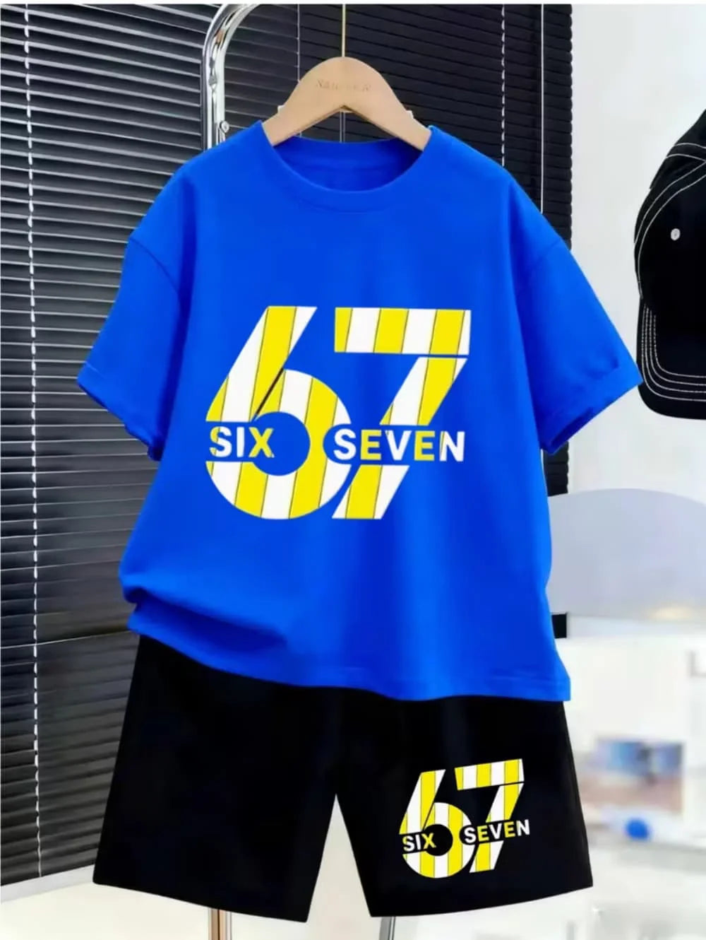 Kinder 3D-Print Set – T-Shirt & Shorts