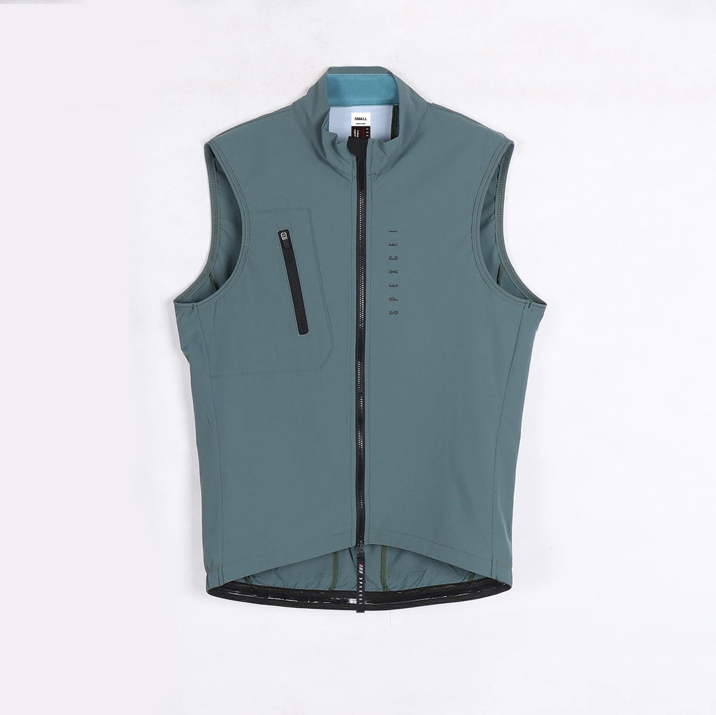 SPEXCEL Herren Radsport-Weste – Leicht, Windabweisend & Stretchbar | Ganzjahres-Windbreaker
