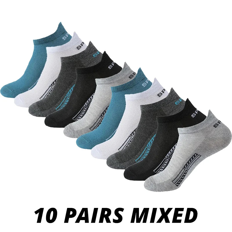Herren Sport-Socken – Dünn, atmungsaktiv, im Set (5/10/20 Paar)
