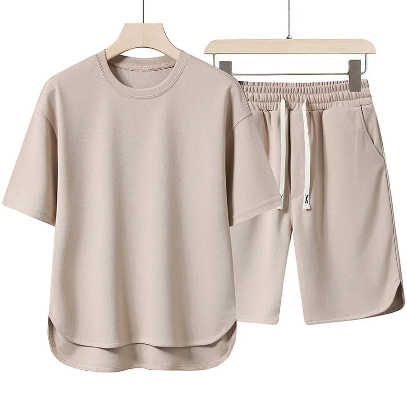 Herren Sommer-Set – T-Shirt & Shorts | Casual, Atmungsaktiv & Vielseitig | ZSMYSAA