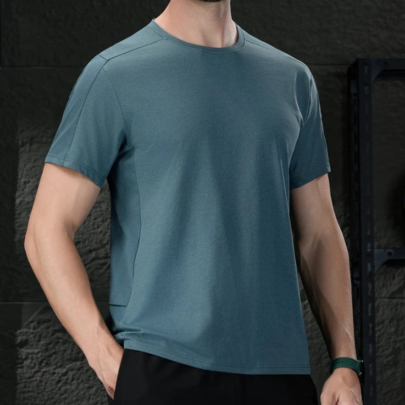 Herren Mesh Sport-T-Shirt – Atmungsaktiv | Gym & Laufen | Mit Taschen