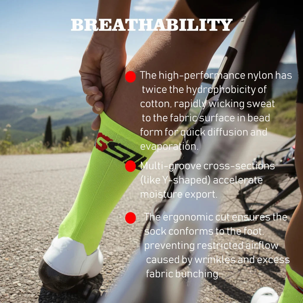 Radsocken Unisex – Kompression, atmungsaktiv | Rennrad, MTB, Outdoor | Herren & Damen